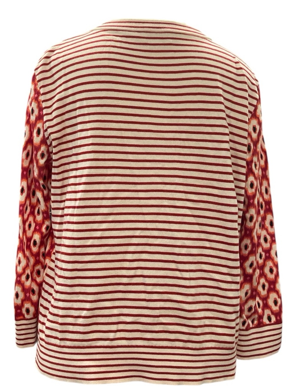 Kate Spade Pink Red Print Cotton Cardigan M - Picture 4 of 6